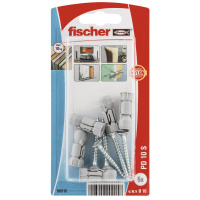 Дюбель распорный fischer PD S K NV для гипсокартона с потайный шурупом, 10x28 мм (5x40 мм)