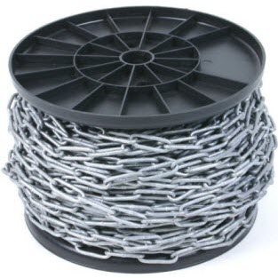 Цепь стальная длиннозвенная, оцинк. LLC 3   DIN 763 