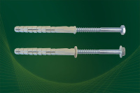Рамный (фасадный) дюбель KEW RDD 10х120 SKS, плоский борт, шестигр. головка SKS, нейлон